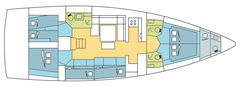 zeilboot Dufour 530 with A/C Afbeelding 3